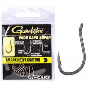Крючок Gamakatsu G-CARP WIDE GAPE SUPER Grey №6