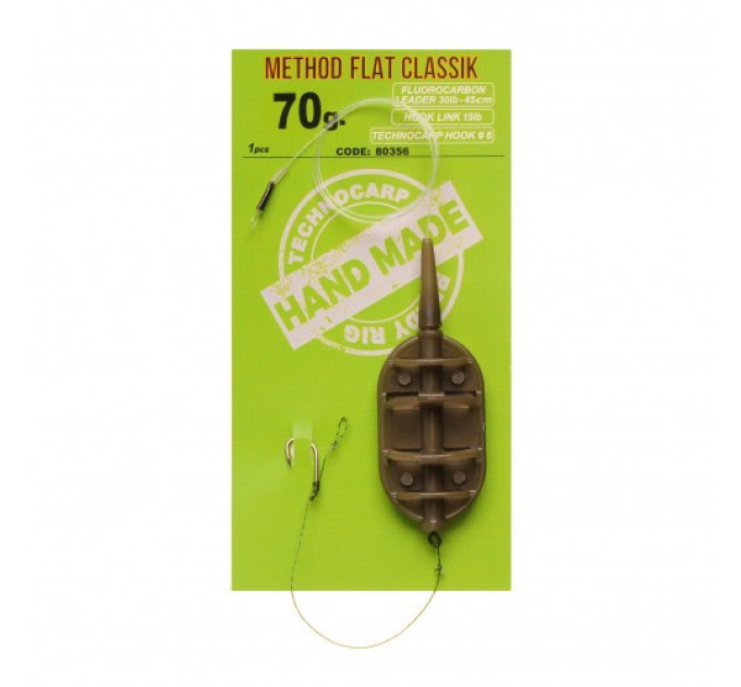 Готовый монтаж Techno Carp Method Flat Classic 70гр