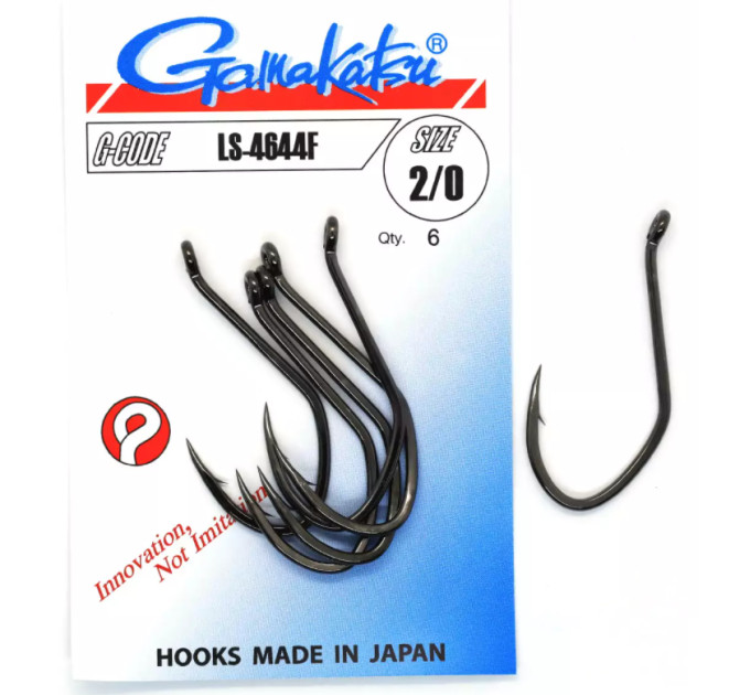 Крючок Gamakatsu LS-4644F Black №9/0