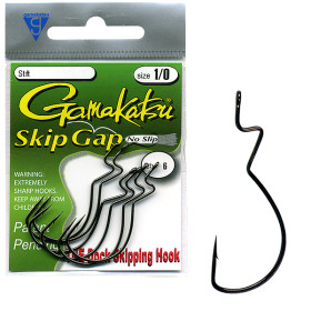 Крючок Gamakatsu Skip Gap Minor Black №2/0