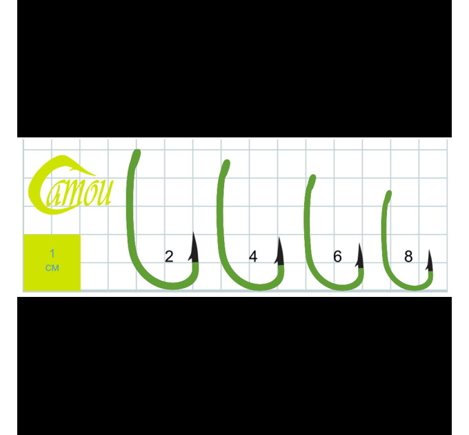 Гачок GURZA CARP SPECIAL C RING (Camou) #8