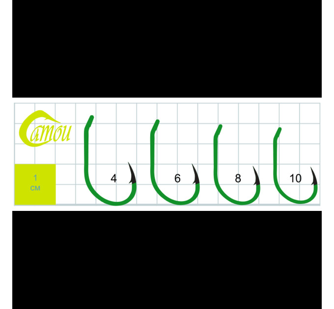Крючок GURZA KIJI C RING (Camou) #8