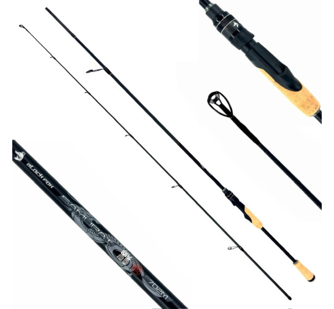 Удилище спиннинговое Black Fox Samurai SMR-802L 2.44m 4-16g