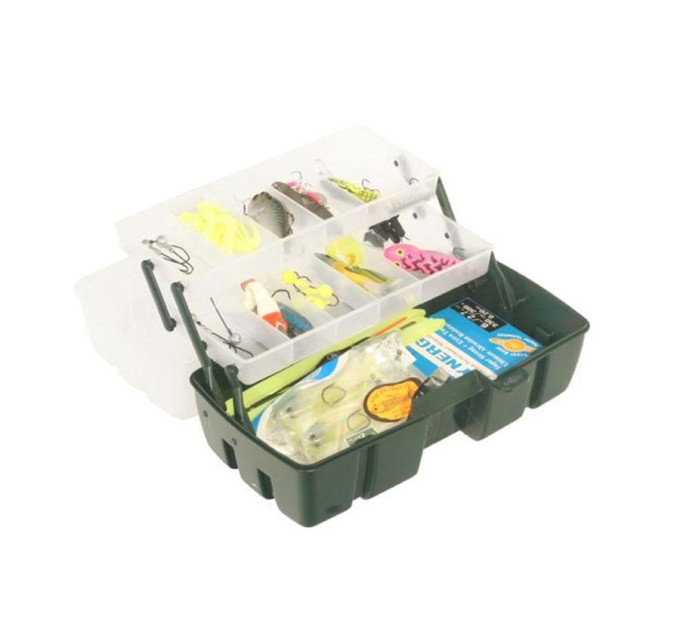 Ящик рыболовный Energofish Fishing Box TRAYS ARIEL 347 прозрачный верх 2-х полочный