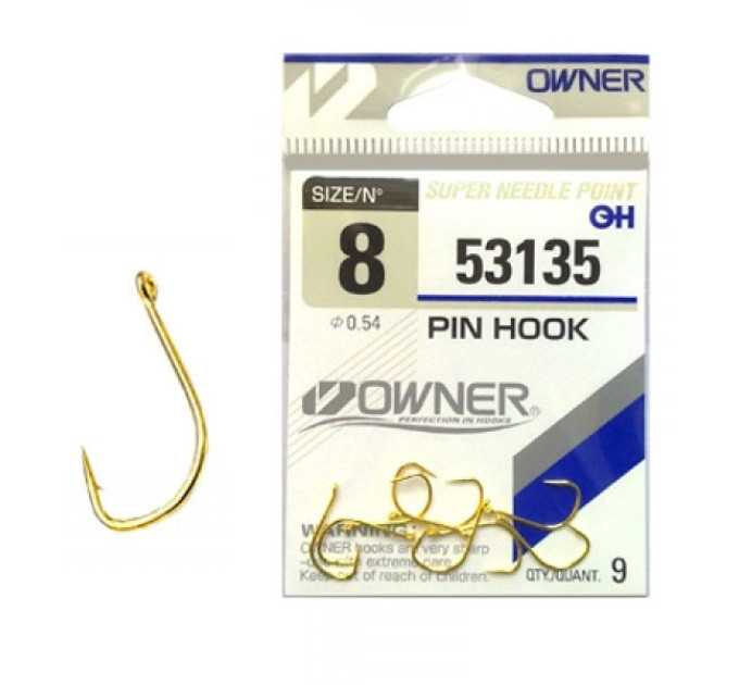 Гачок OWNER Pin Hook Gold №10 53135-10