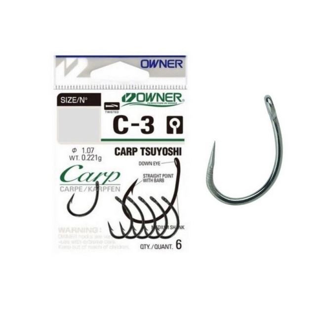 Гачок OWNER Carp Tsuyoshi C3-50923 №02