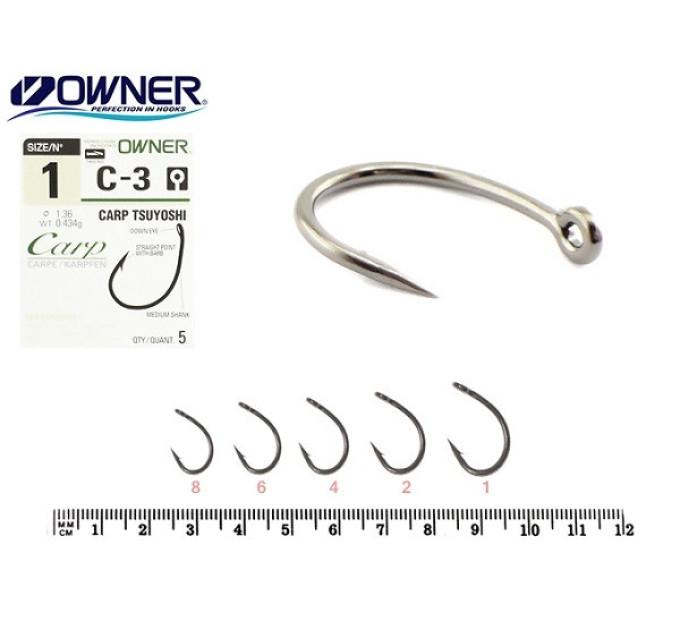 Гачок OWNER Carp Tsuyoshi C3-50923 №04