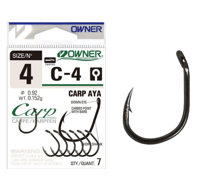 Гачок OWNER Carp Aya C4-50924 №08