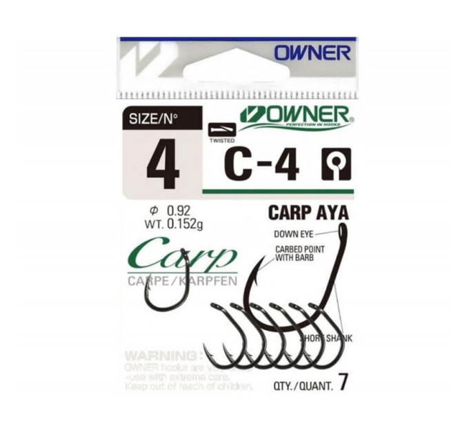 Гачок OWNER Carp Aya C4-50924 №08