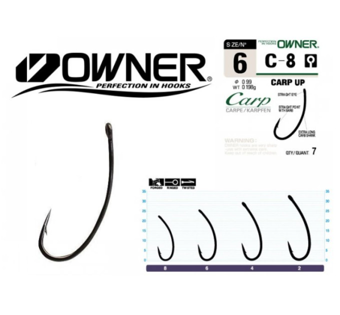 Гачок OWNER Carp Up C8-53268 №08