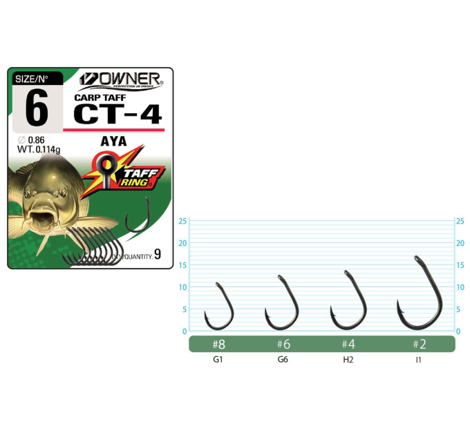 Гачок OWNER Carp Taff CT4 53274 №02