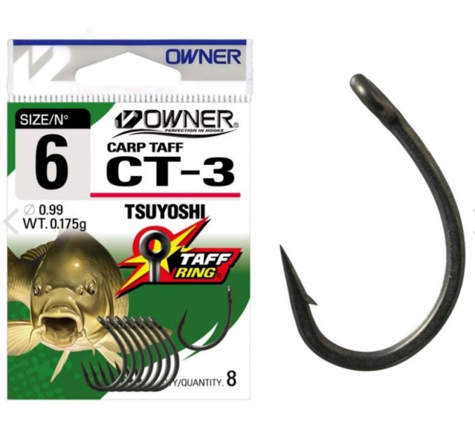 Гачок OWNER Carp Taff Ring Tsuyoshi CT3 53273 №02