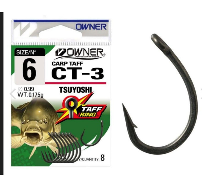 Гачок OWNER Carp Taff Ring Tsuyoshi CT3 53273 №02