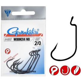 Крючок Gamakatsu Worm 314 MB Blaсk №1