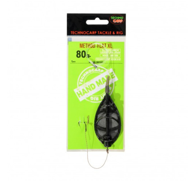 Готовый монтаж Techno Carp Method Flat XL 80гр