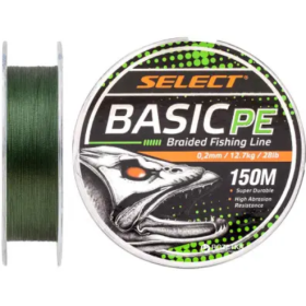 Шнур Select Basic PE Green 150m 0.10mm 10lb/4.8kg