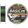 Шнур Select Basic PE Green 150m 0.26mm 45lb/20.8kg