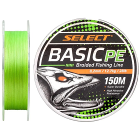 Шнур Select Basic PE Light Green 150m 0.10mm 10lb/4.8kg