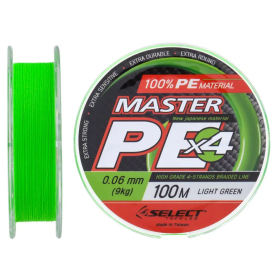Шнур Select Master PE 100m (салат.) 0.08mm 11kg