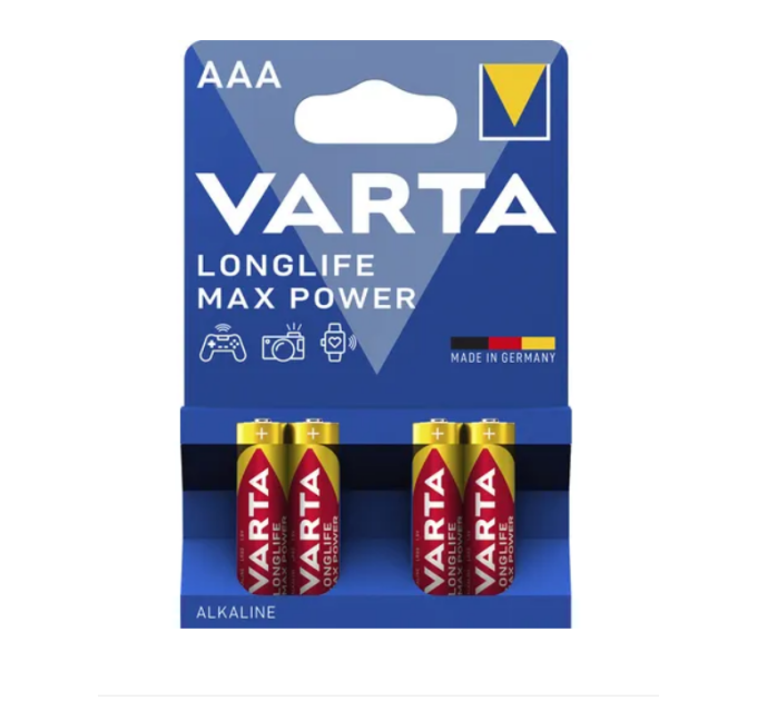 Батарейки Varta Longlife Max Power AAA/LR03 Alkaline