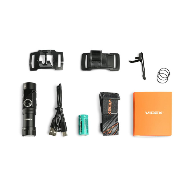 Светодиодный портативный фонарик VIDEX VLF-A244RH 600Lm 5000K