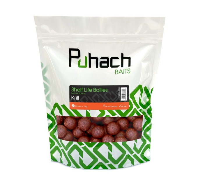 Puhach Baits Premium Line Shelf Life Boilies 20mm 1kg - Krill