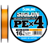 Шнур SUNLINE Siglon PE x4 150m оранжевый #2.0/0.242mm 35lb/15.5kg