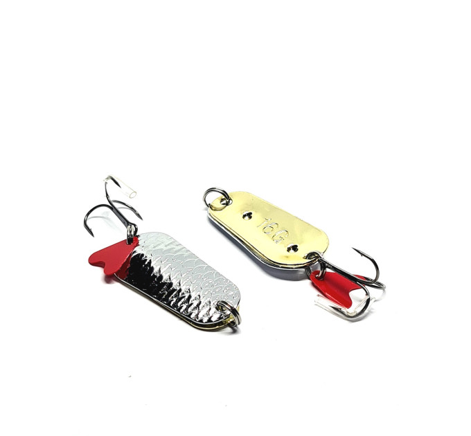 Блешня Kusama PIKE ACOUSTIC 16gr #SIL/GO-190