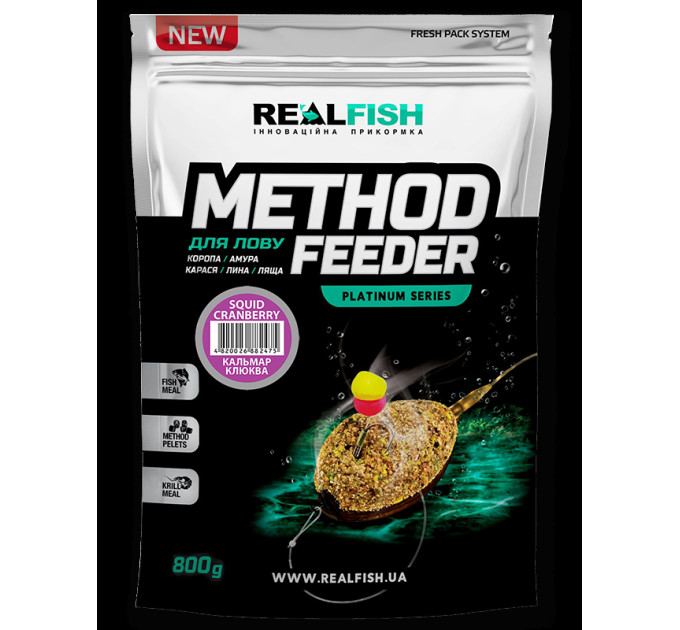 Прикормка Real Fish МЕТОД ФИДЕР ПАЛТУС