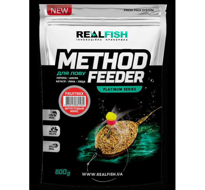 Прикормка Real Fish МЕТОД ФИДЕР ПАЛТУС