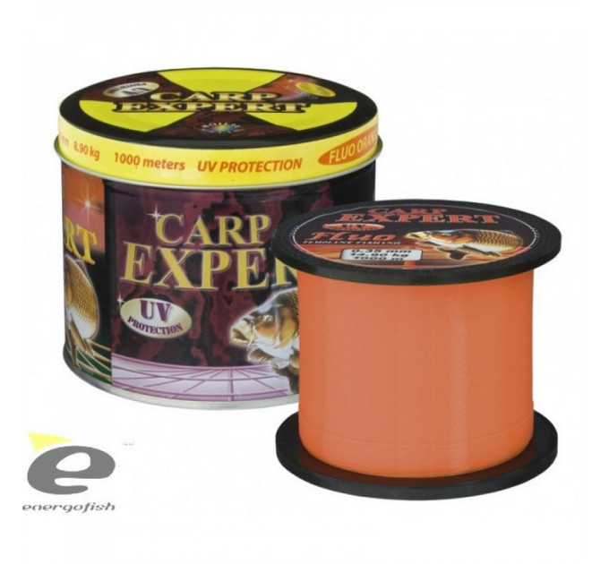 Леска Energofish CARP EXPERT UV Fluo Orange 1000m 0.40mm 18.7kg