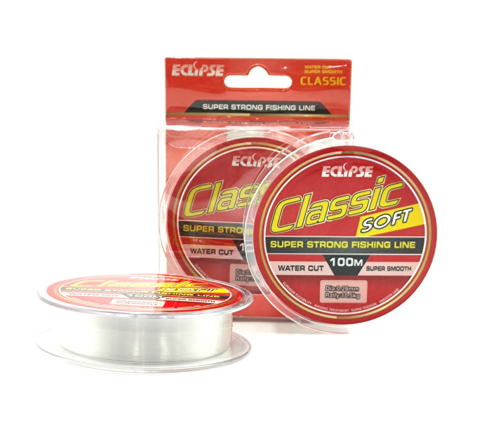 Леска ECLIPSE Classic Soft 100m 0.18mm