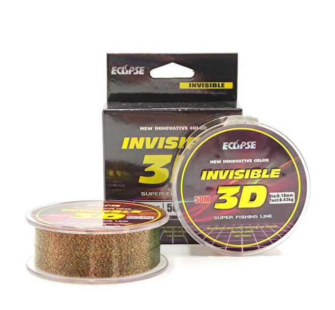 Леска ECLIPSE Invisible 3D 50m 0.12mm