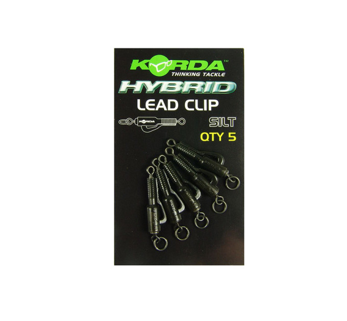 Korda Кліпса гібридна з вертлюгом Hybrid Lead Clips Weed