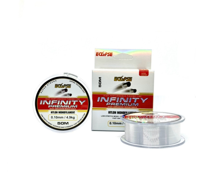 Леска ECLIPSE Infinity Premium Clear 50m 0.12mm