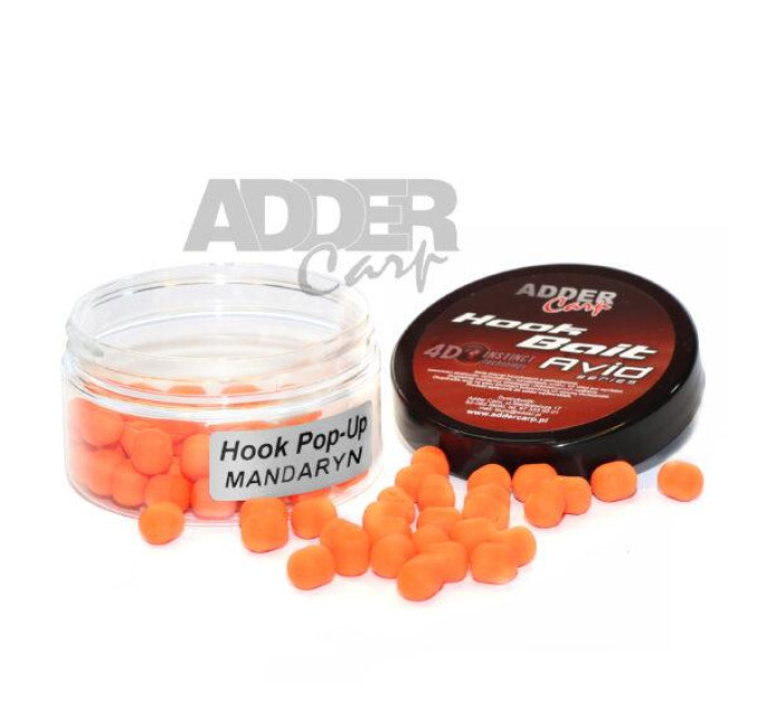 Бойлы Adder Carp Hook Boilies Avid Pop-Up 10 mm Mandaryn / Мандарин
