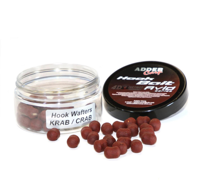 Бойлы Hook Waftes Adder Carp Avid 8/10mm 90m CRAB / Краб