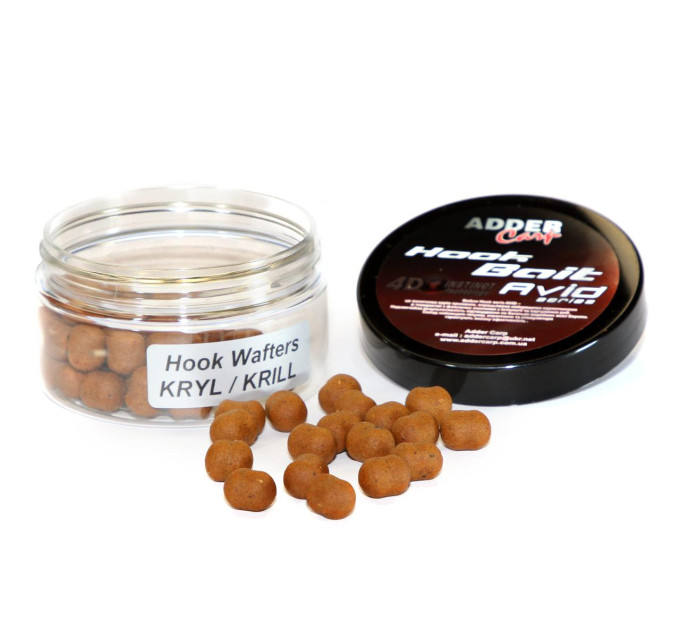 Бойлы Hook Waftes Adder Carp Avid 8/10mm 90m KRILL / Криль