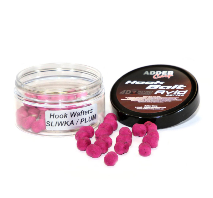 Бойлы Hook Waftes Adder Carp Avid 8/10mm 90m PLUM / Слива