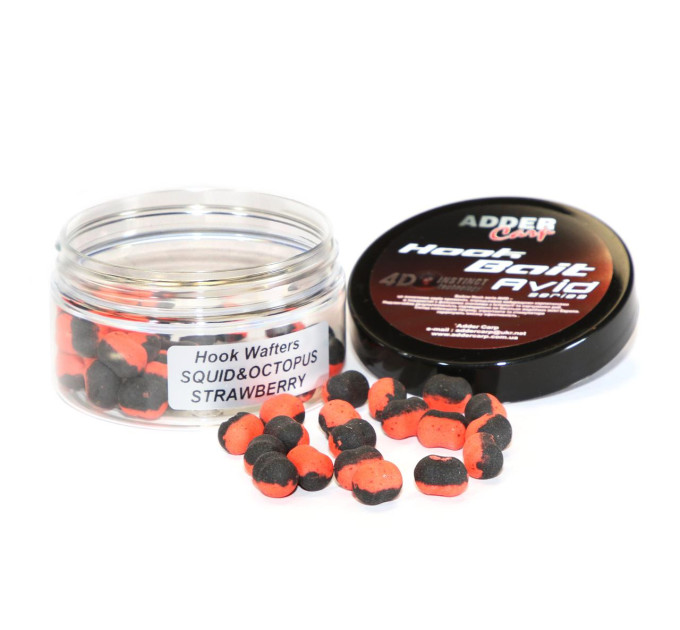Бойлы Hook Waftes Adder Carp Avid 8/10mm 90m SQUID&OCTOPUS-STRAWBERRY / Кальмар&Осминог-Кл