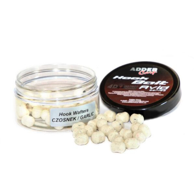 Бойлы Hook Waftes Adder Carp Avid 8/10mm 90m GARLIC / Чеснок