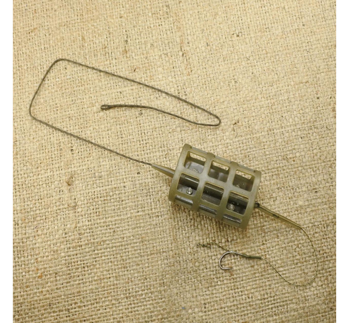 Orange #49 Монтаж карповый 2 in 1 Cage Feeder Leadcore под бойл 40 гр
