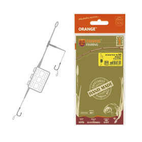 Orange #50 Монтаж карповый 2 in 1 Cage Feeder Leadcore под бойл 40 гр