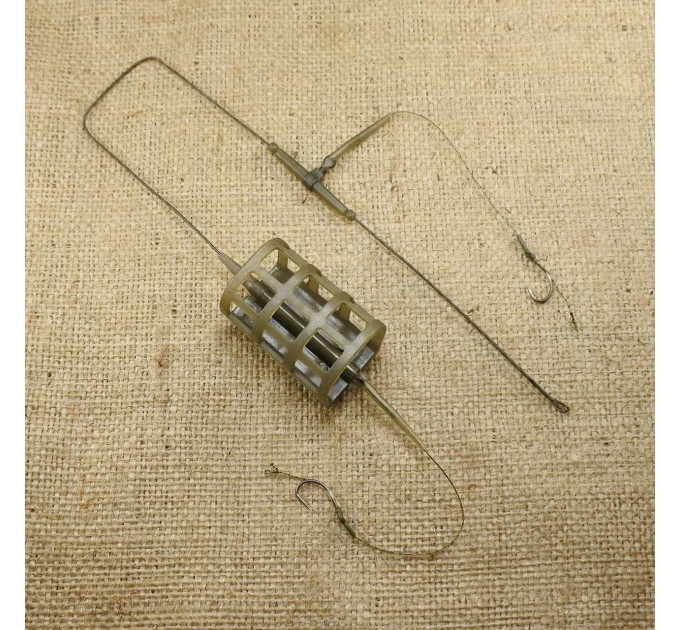 Orange #50 Монтаж карповый 2 in 1 Cage Feeder Leadcore под бойл 40 гр