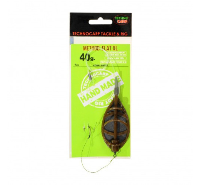 Готовый монтаж Techno Carp Method Flat XL 40гр