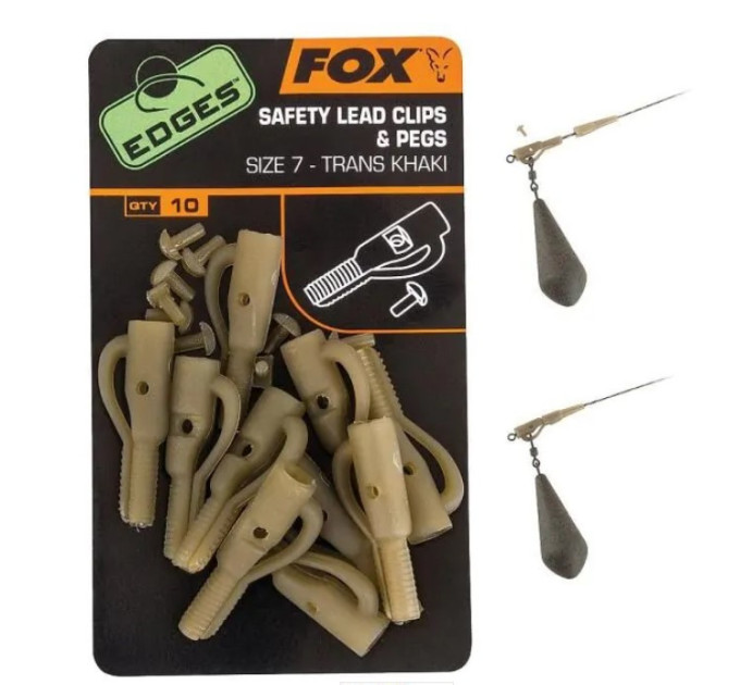 Безопасная клипса FOX Edges Lead Clip+Pegs