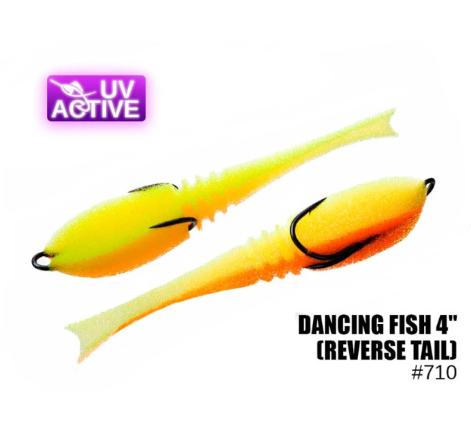 Поролонова рибка Проф Монтаж 710 Dancing Fish 4" к:10 (reverse tail)