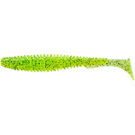 Силикон FishUp U-Shad 3" (9pcs.), #055 - Chartreuse/Black
