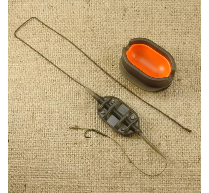 Orange #41/1 Монтаж карповый Classic Flat Metod Leadcore + Mould под бойл 50 гр