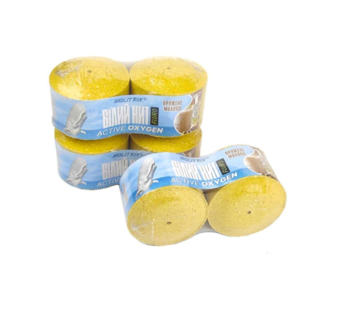 Технопланктон Molitrix Белый кит Fluoro Active Oxygen 2х90гр Пряженное молоко